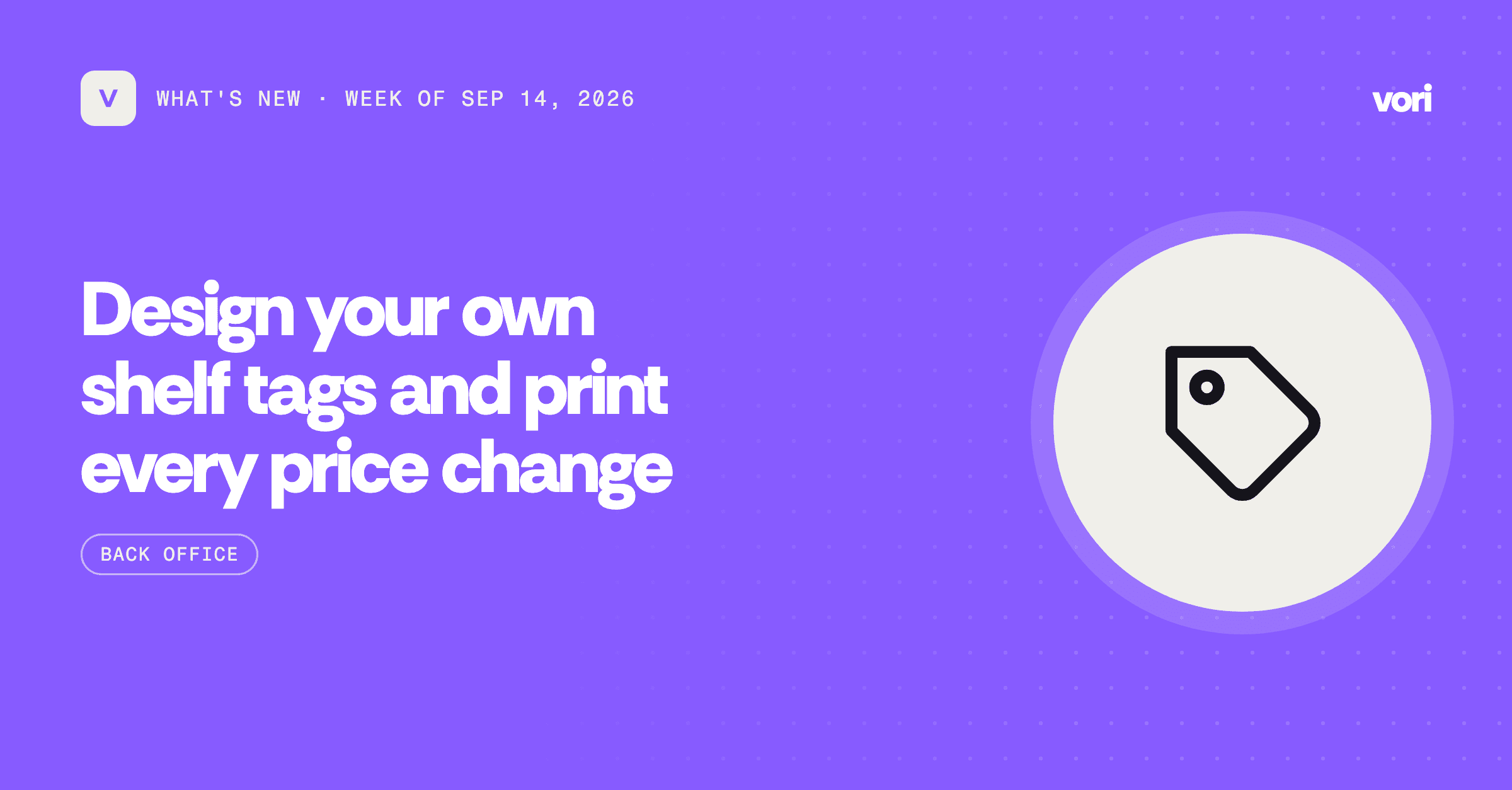 Design your own shelf tags and print every price change