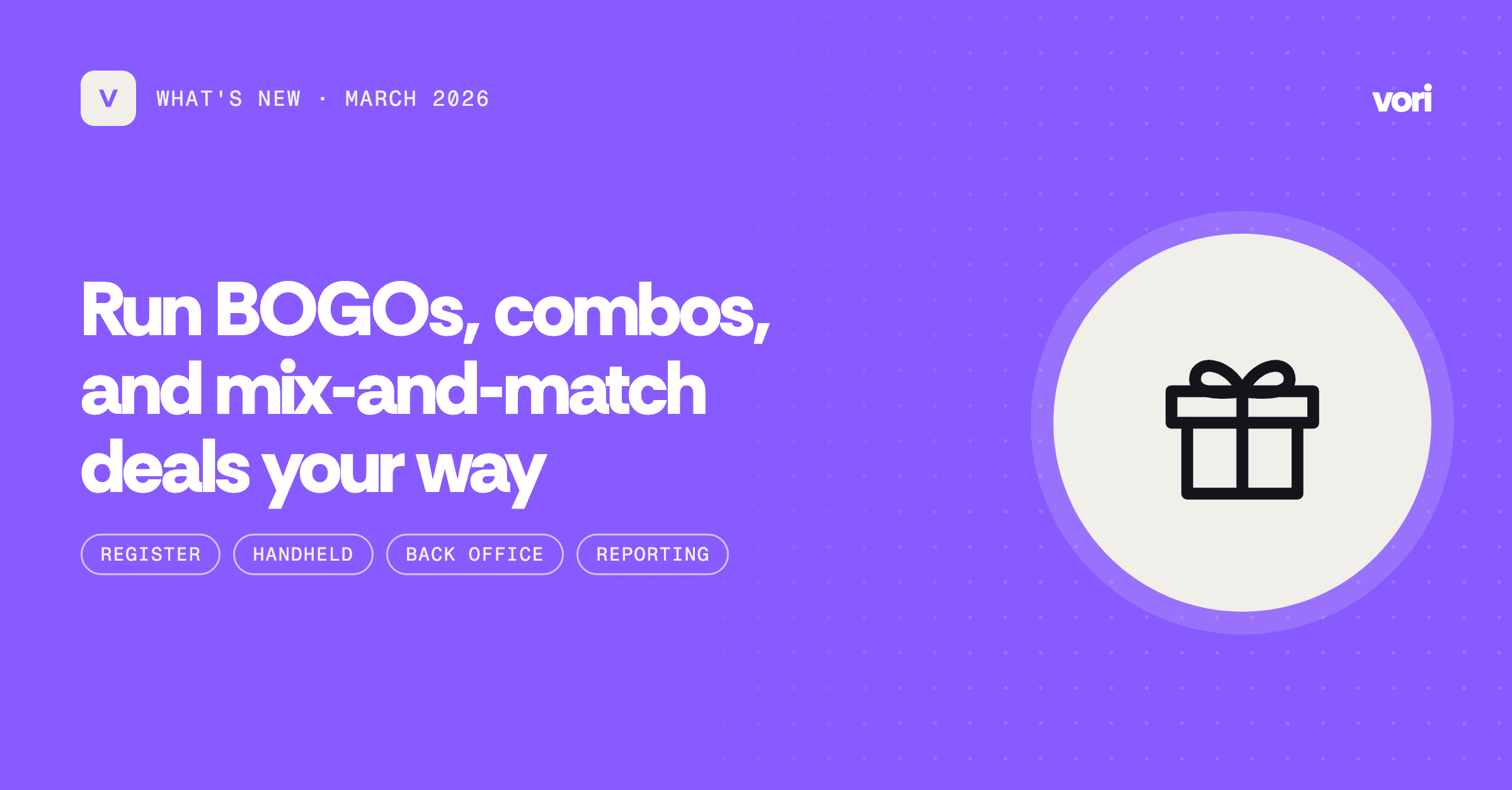 Run BOGOs, combos, and mix-and-match deals your way